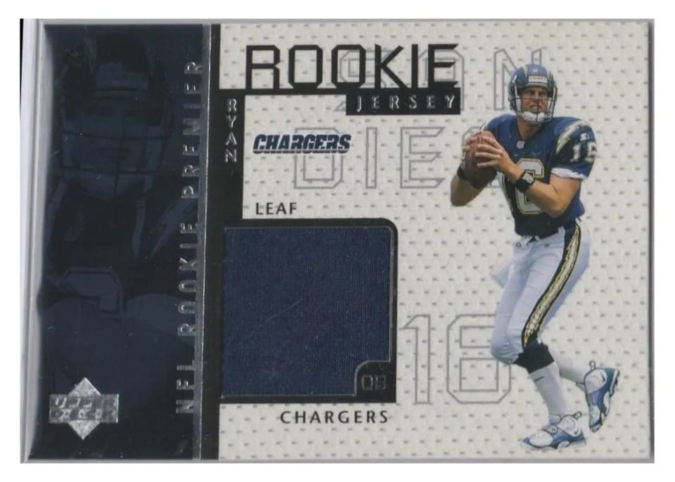 1998 Upper Deck Game Jersey Ryan Leaf #GJ7