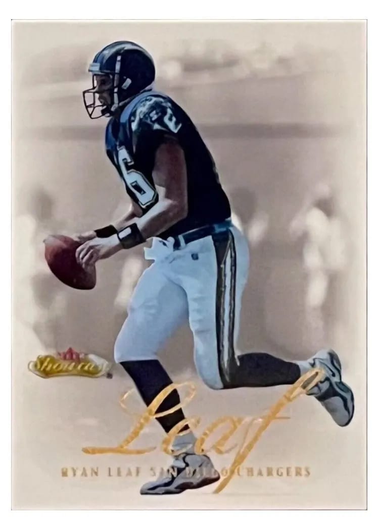 2000 Fleer Showcase Ryan Leaf #42 card