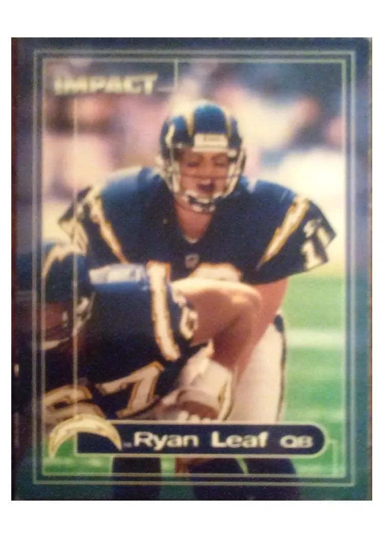 2000 Skybox Impact Ryan Leaf #127 card