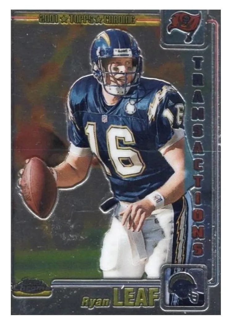 2001 Topps Chrome Ryan Leaf #188 card