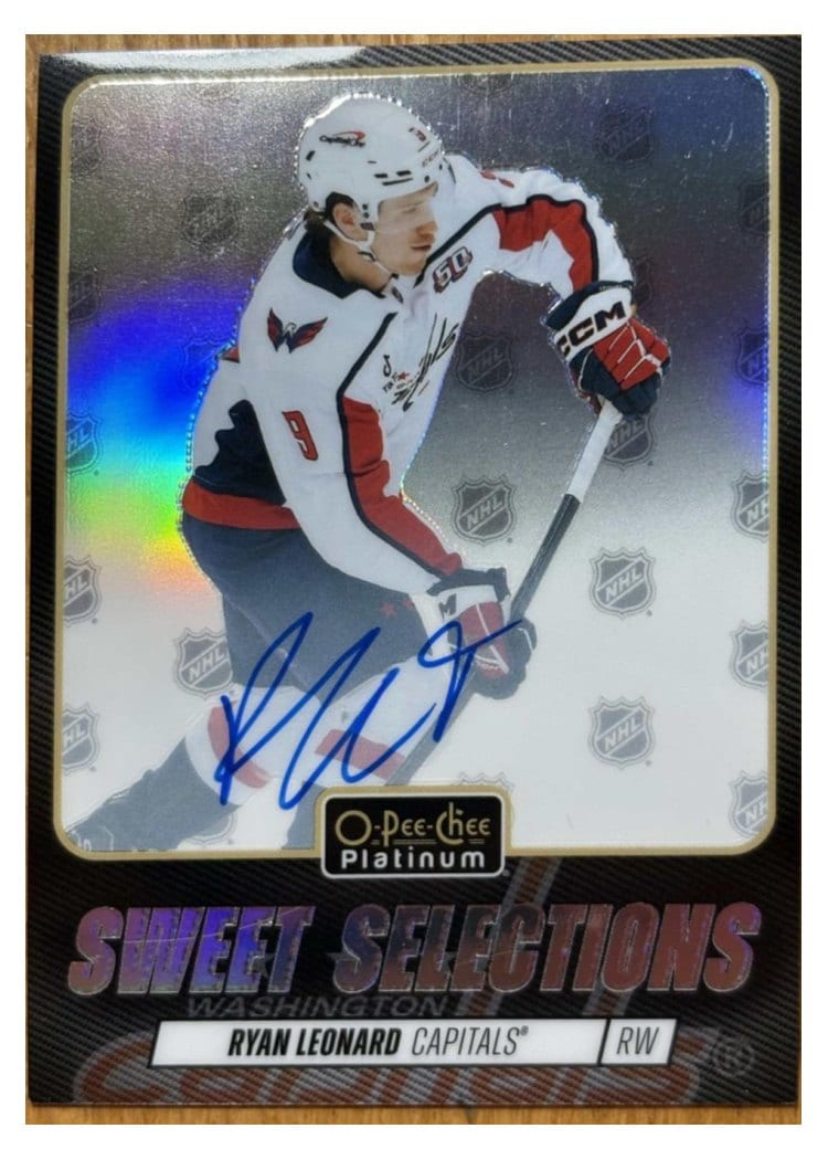 2025-26 O-Pee-Chee Platinum Sweet Selections Rainbow Auto Ryan Leonard #SS-2 card