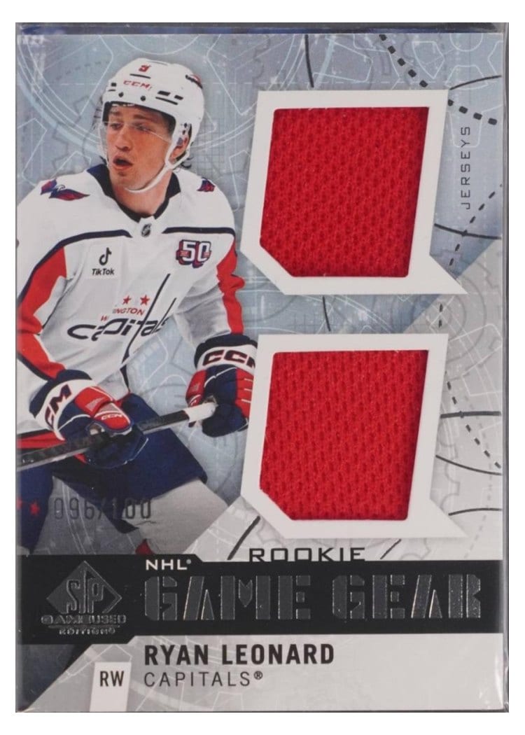 2025-26 SP Game Used Game Gear Ryan Leonard #GG-RL card