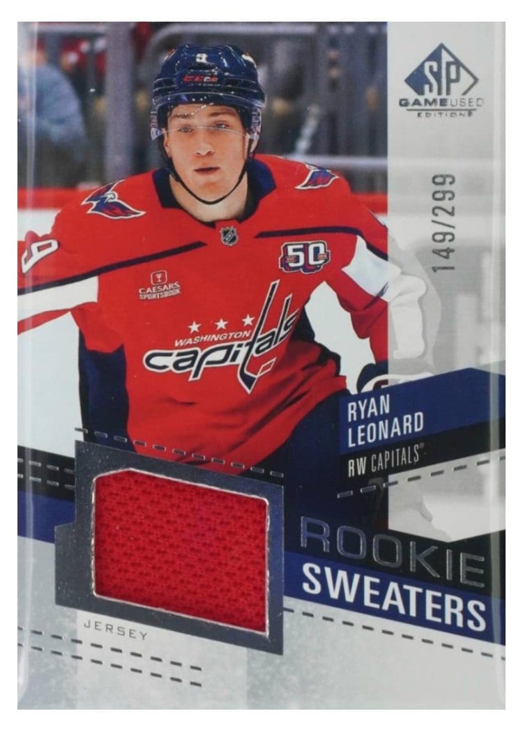 2025-26 SP Game Used Rookie Sweaters Ryan Leonard #RS-RL card