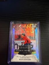 2025-26 Upper Deck Black Diamond Exquisite Moments Ryan Leonard #M-RL card