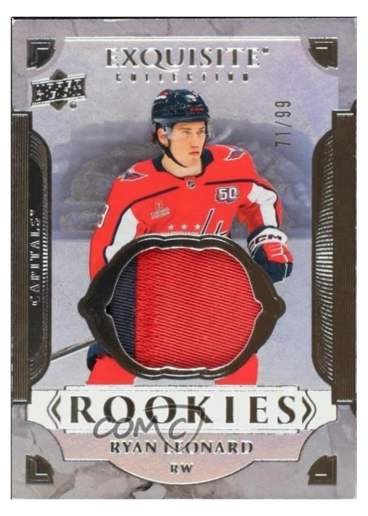 2025-26 Upper Deck Black Diamond Exquisite Rookie Patch Ryan Leonard #RP-RL