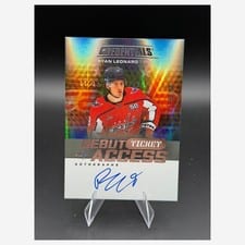 2025-26 Upper Deck Credentials Debut Ticket Access Autographs Ryan Leonard #DTA-RL card