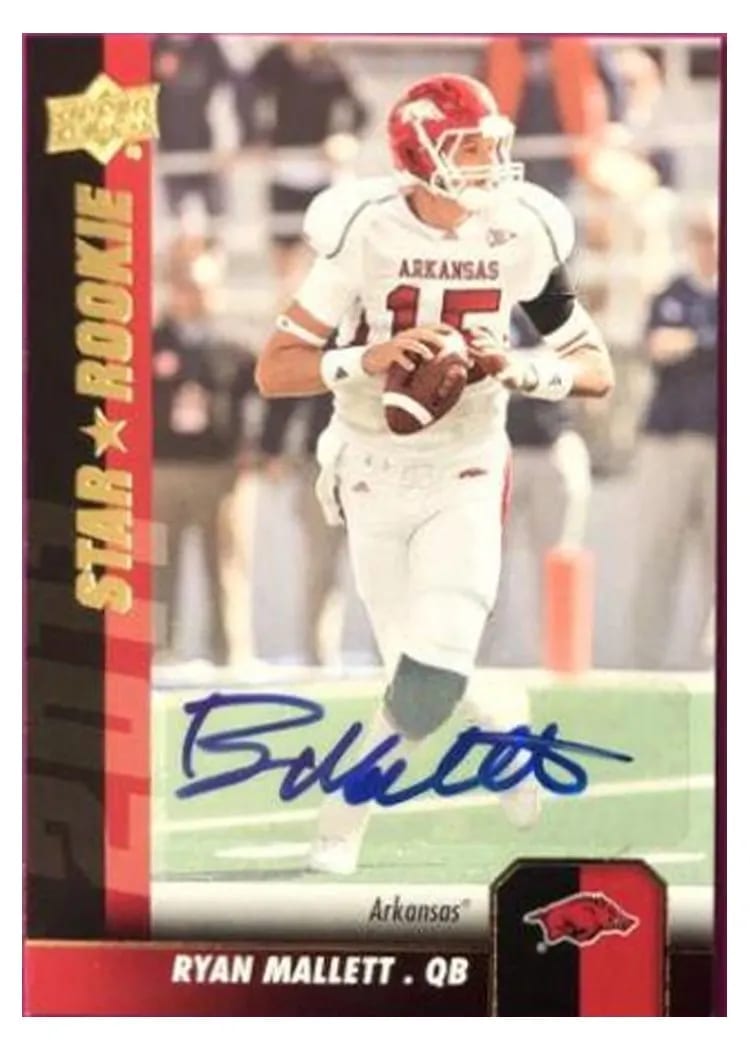 2011 Upper Deck Ryan Mallett Autograph #176 card