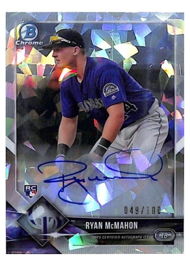 2018 Bowman Chrome Rookie Autographs Ryan McMahon #CRA-RM card