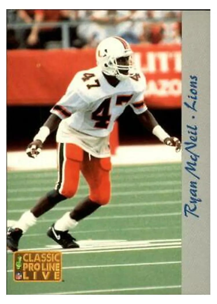 1993 Pro Line Live Ryan McNeil #84 card