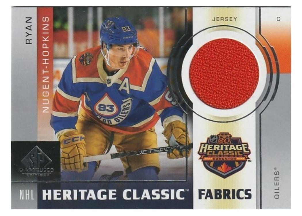 2024-25 SP Game Used 2023 Heritage Classic Fabrics Ryan Nugent-Hopkins #HCF-4 card