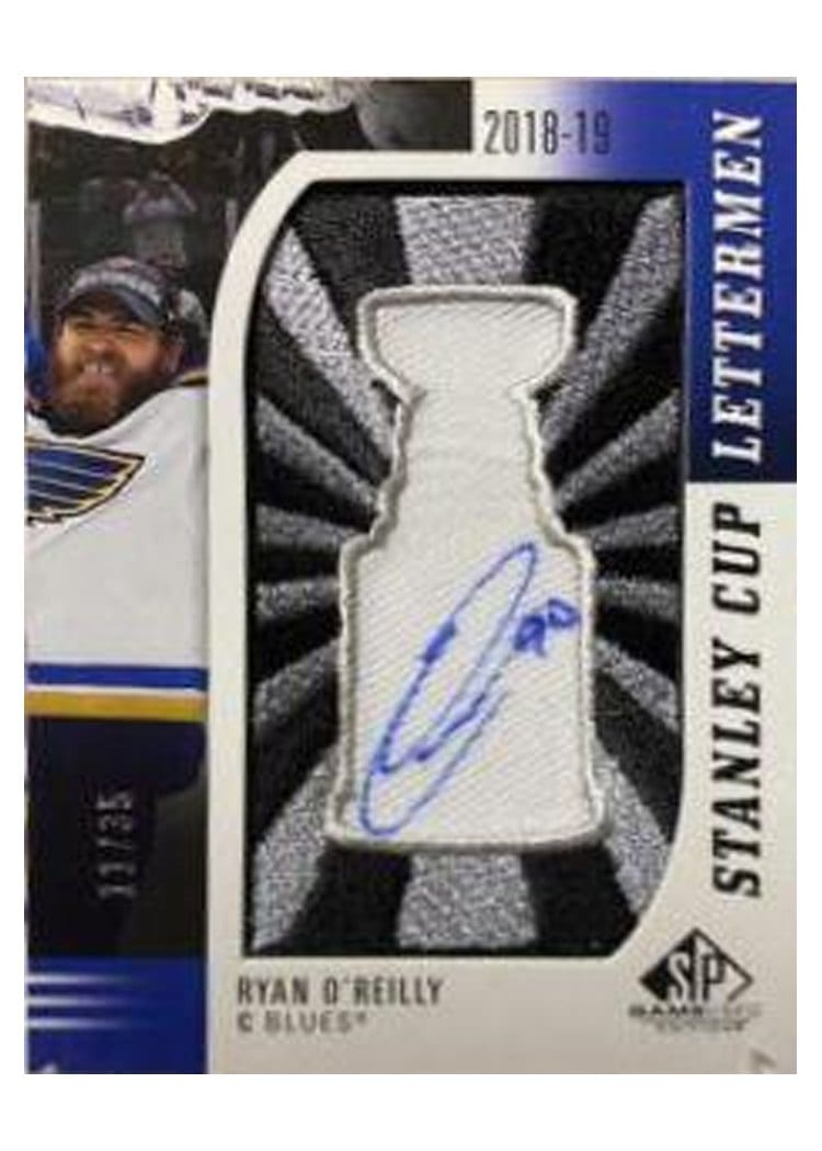 2021-22 SP Game Used Stanley Cup Lettermen Signatures Ryan O'Reilly #SCL-RO card