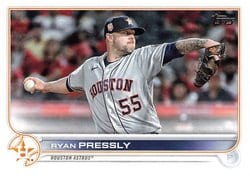 2022 Topps Update Base Set Ryan Pressly #US264 card