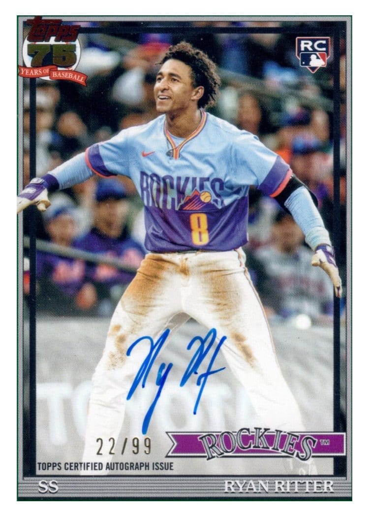 2026 Topps 1991 Topps Autographs Ryan Ritter #91A-RIT card