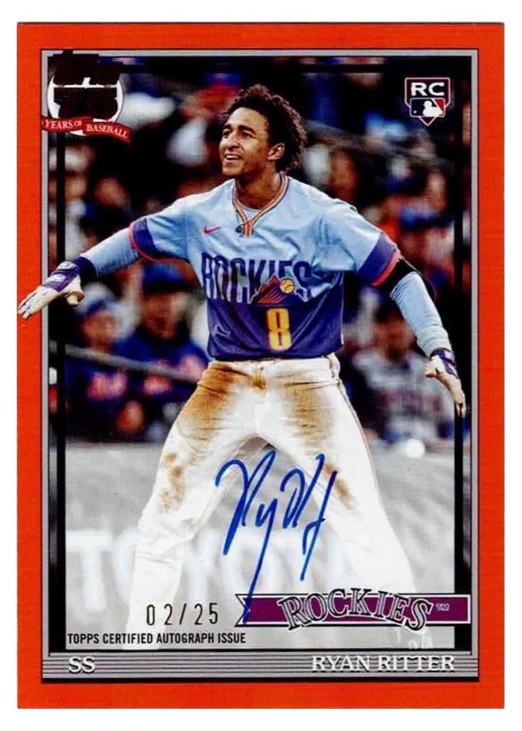 2026 Topps 1991 Topps Autographs Ryan Ritter #91A-RIT card