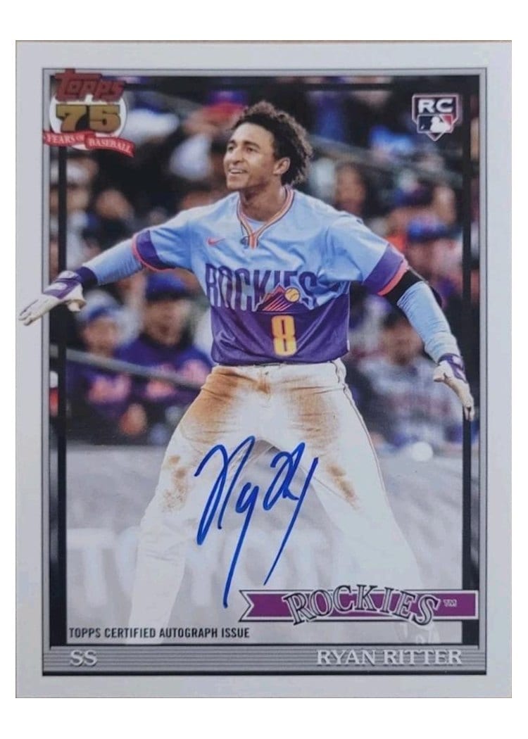 2026 Topps 1991 Topps Autographs Ryan Ritter #91A-RIT card