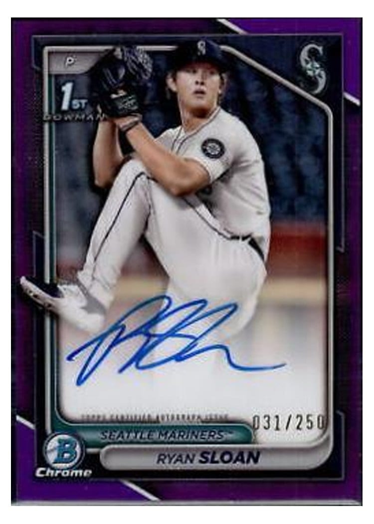 2024 Bowman Draft Chrome Prospect Autographs Ryan Sloan #CPA-RS card