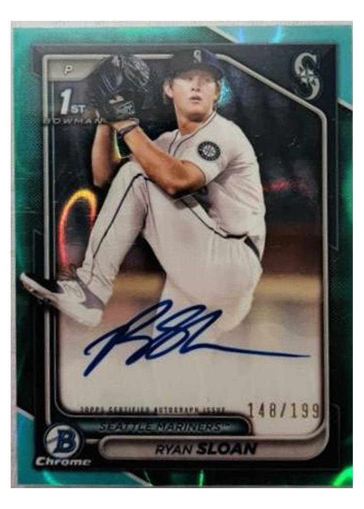 2024 Bowman Draft Chrome Prospect Autographs Ryan Sloan #CPA-RS card