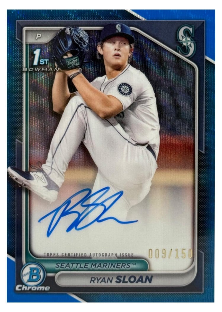 2024 Bowman Draft Chrome Prospect Autographs Ryan Sloan #CPA-RS card