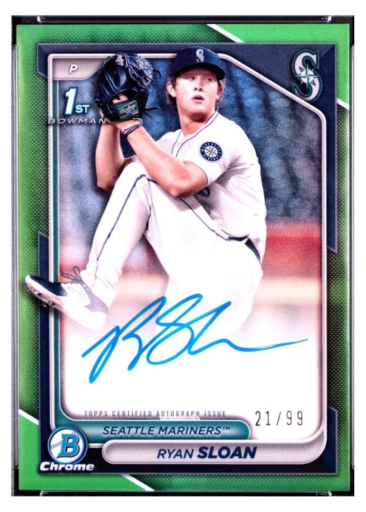 2024 Bowman Draft Chrome Prospect Autographs Ryan Sloan #CPA-RS card