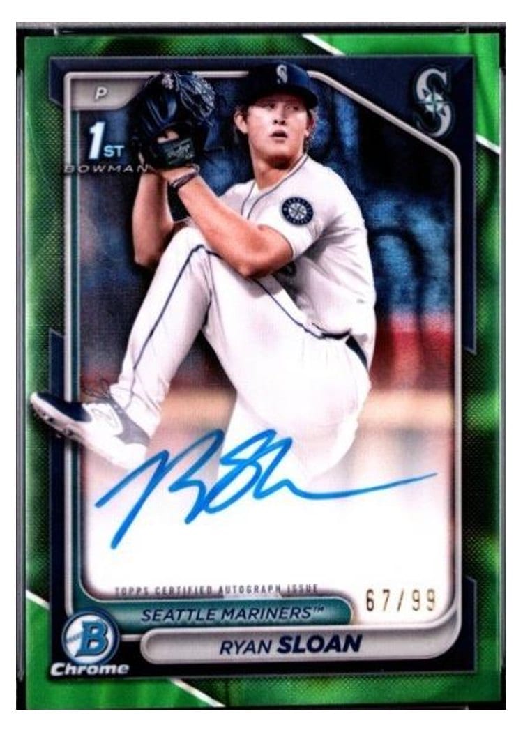 2024 Bowman Draft Chrome Prospect Autographs Ryan Sloan #CPA-RS card