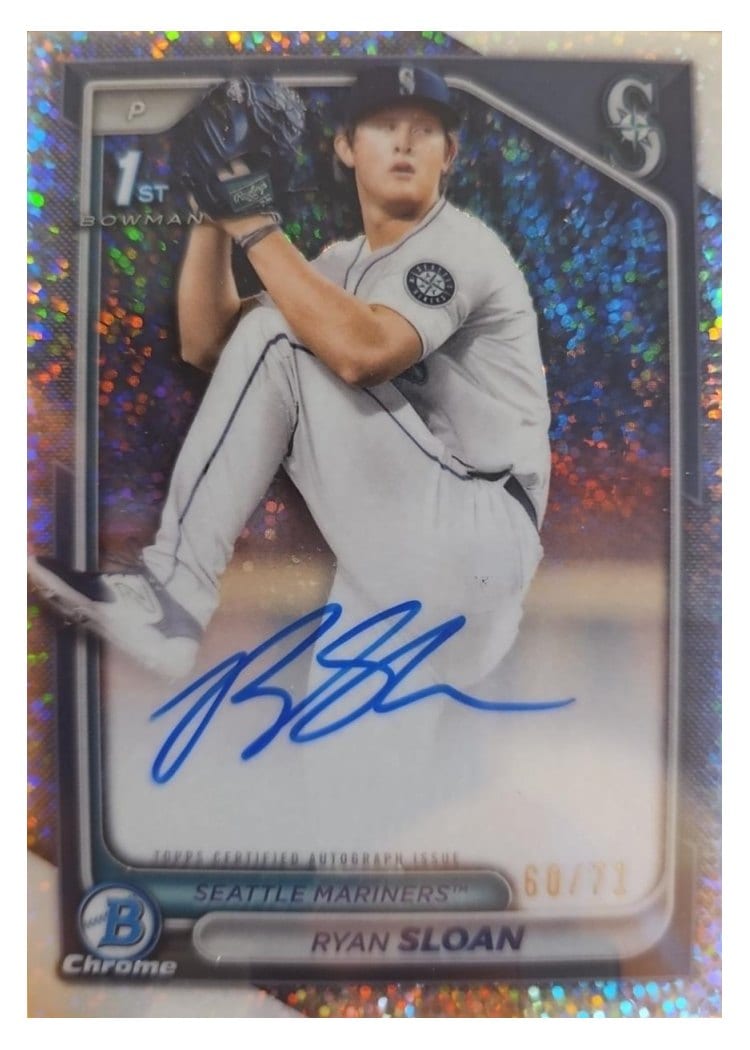 2024 Bowman Draft Chrome Prospect Autographs Ryan Sloan #CPA-RS card