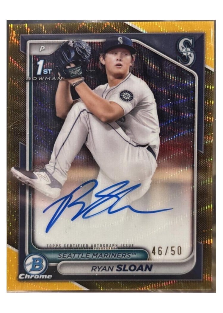 2024 Bowman Draft Chrome Prospect Autographs Ryan Sloan #CPA-RS card