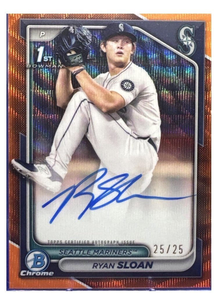 2024 Bowman Draft Chrome Prospect Autographs Ryan Sloan #CPA-RS card