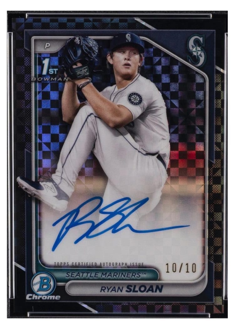 2024 Bowman Draft Chrome Prospect Autographs Ryan Sloan #CPA-RS card