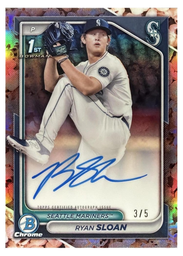 2024 Bowman Draft Chrome Prospect Autographs Ryan Sloan #CPA-RS card