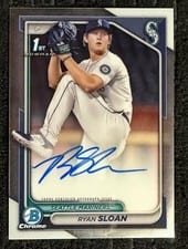 2024 Bowman Draft Chrome Prospect Autographs Ryan Sloan #CPA-RS card