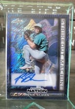 2025 Leaf Baseball Nation Strikeout Machine Autographs Ryan Sloan #SMA-RS1 card