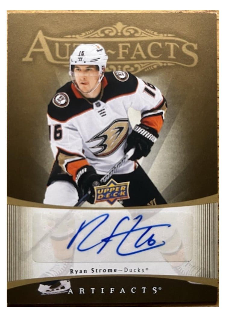 2023-24 Upper Deck Artifacts 2005-06 Retro - Autograph Facts Ryan Strome #RAF-RS card