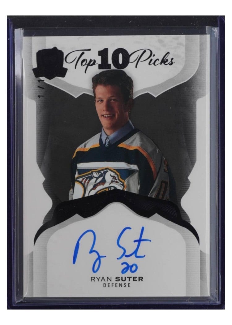 2020-21 Upper Deck The Cup Top Ten Pick Autos Ryan Suter #2003-7 card