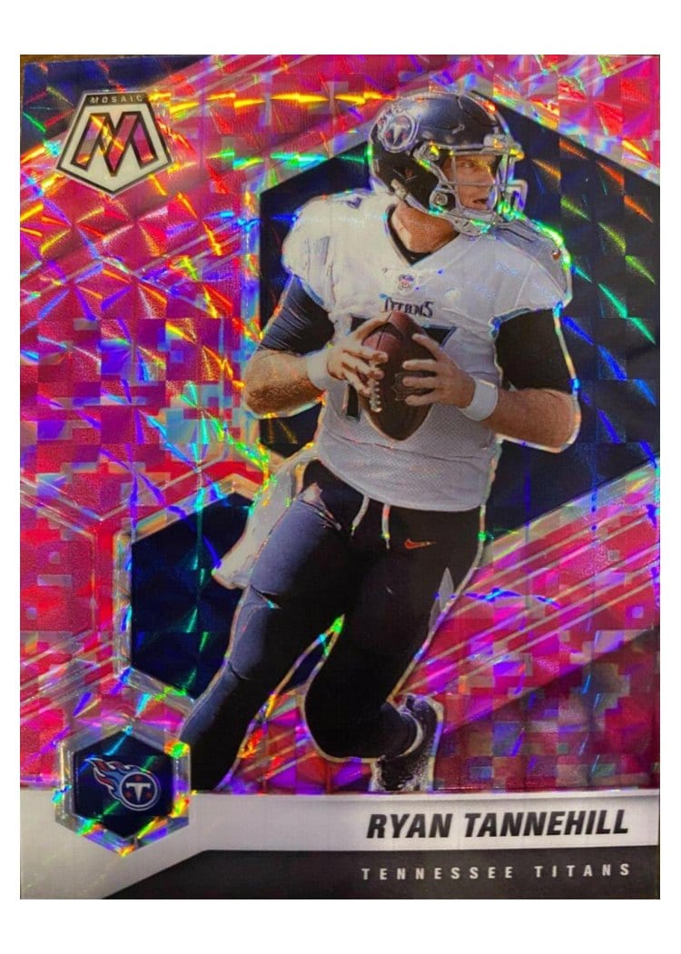 2021 Panini Mosaic Base Set Ryan Tannehill Camo Pink Mosaic #193 card