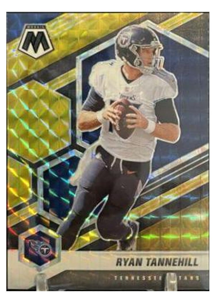 2021 Panini Mosaic Base Set Ryan Tannehill Choice Black Gold Mosaic #193 card