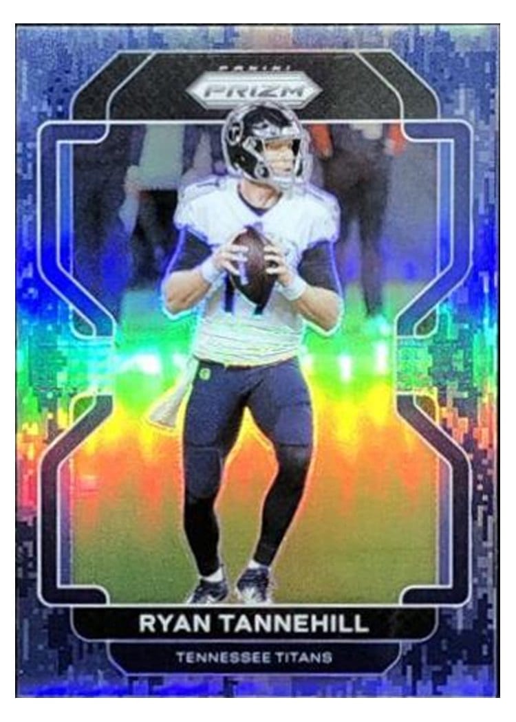 2021 Panini Prizm Base Set Ryan Tannehill Navy Camo Prizm #3 card