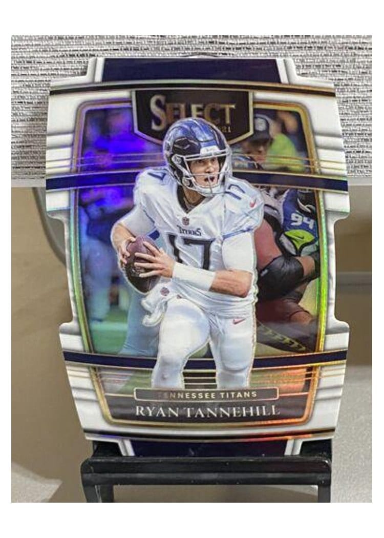 2021 Panini Select Base Set Ryan Tannehill White Die Cut #33 card