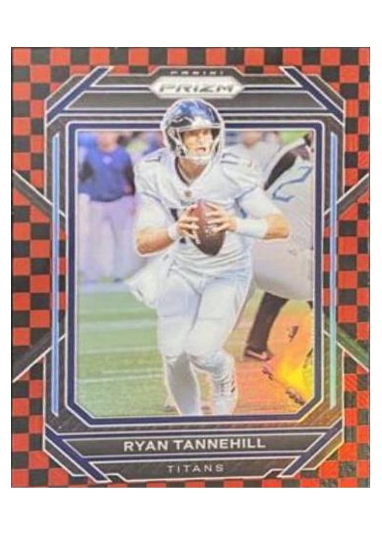 2022 Panini Prizm Base Set Ryan Tannehill Black Red Checker #283 card