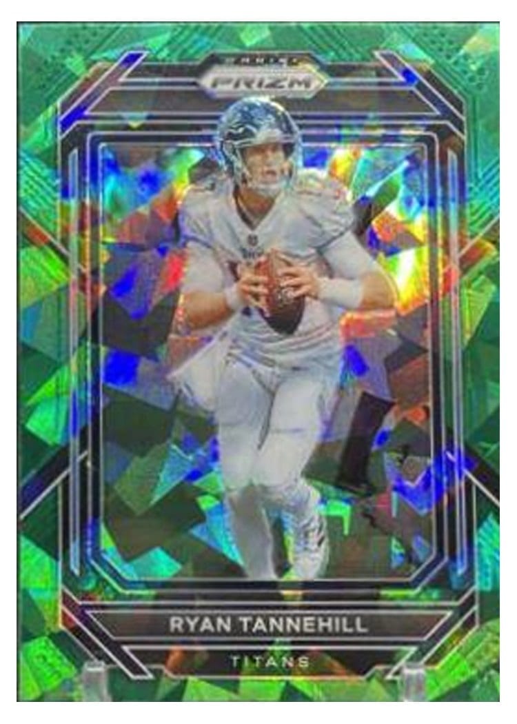 2022 Panini Prizm Base Set Ryan Tannehill Green Ice #283 card