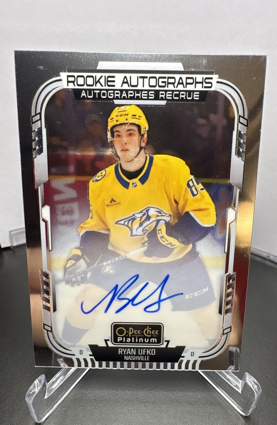 2025-26 O-Pee-Chee Platinum Rookie Autographs Ryan Ufko #R-RU card