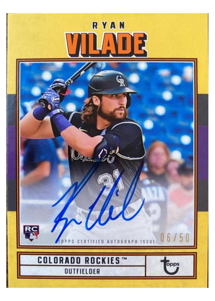 2022 Topps Brooklyn Collection Autographs Ryan Vilade #AC-RV card