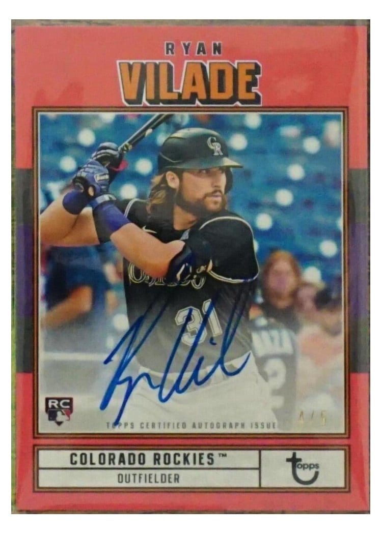 2022 Topps Brooklyn Collection Autographs Ryan Vilade #AC-RV card