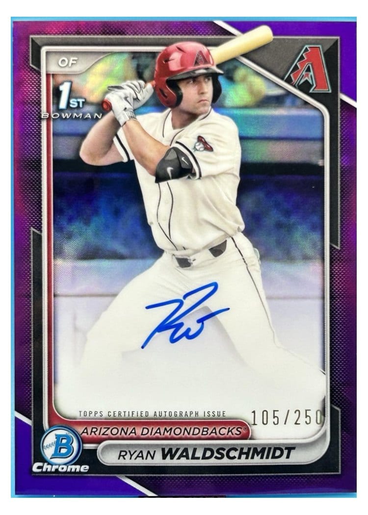 2024 Bowman Draft Chrome Prospect Autographs Ryan Waldschmidt #CPA-RW card