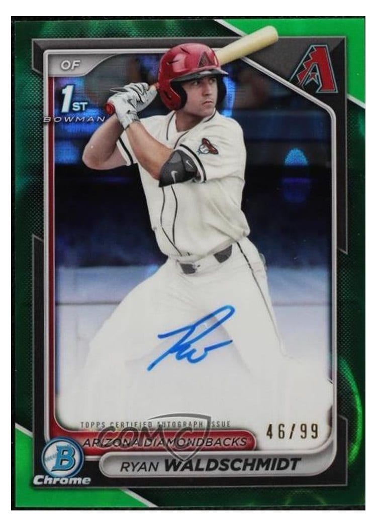 2024 Bowman Draft Chrome Prospect Autographs Ryan Waldschmidt #CPA-RW card