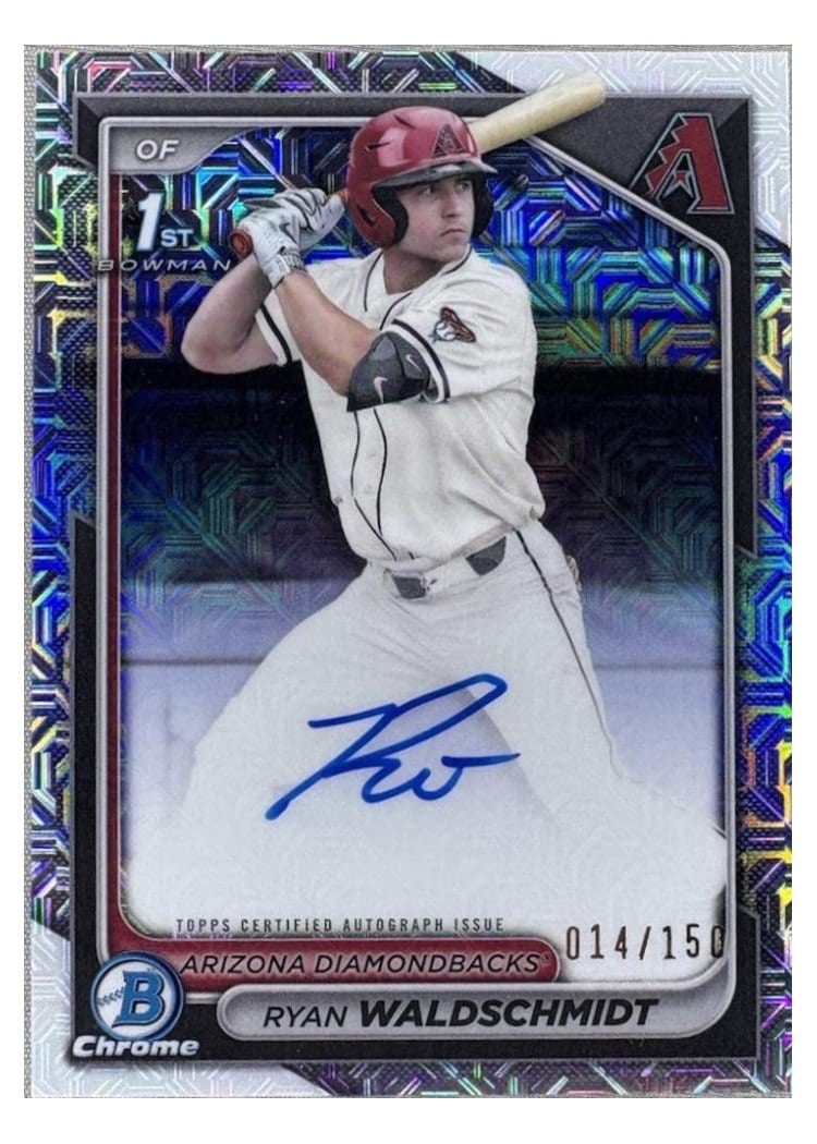 2024 Bowman Draft Chrome Prospect Autographs Ryan Waldschmidt #CPA-RW card