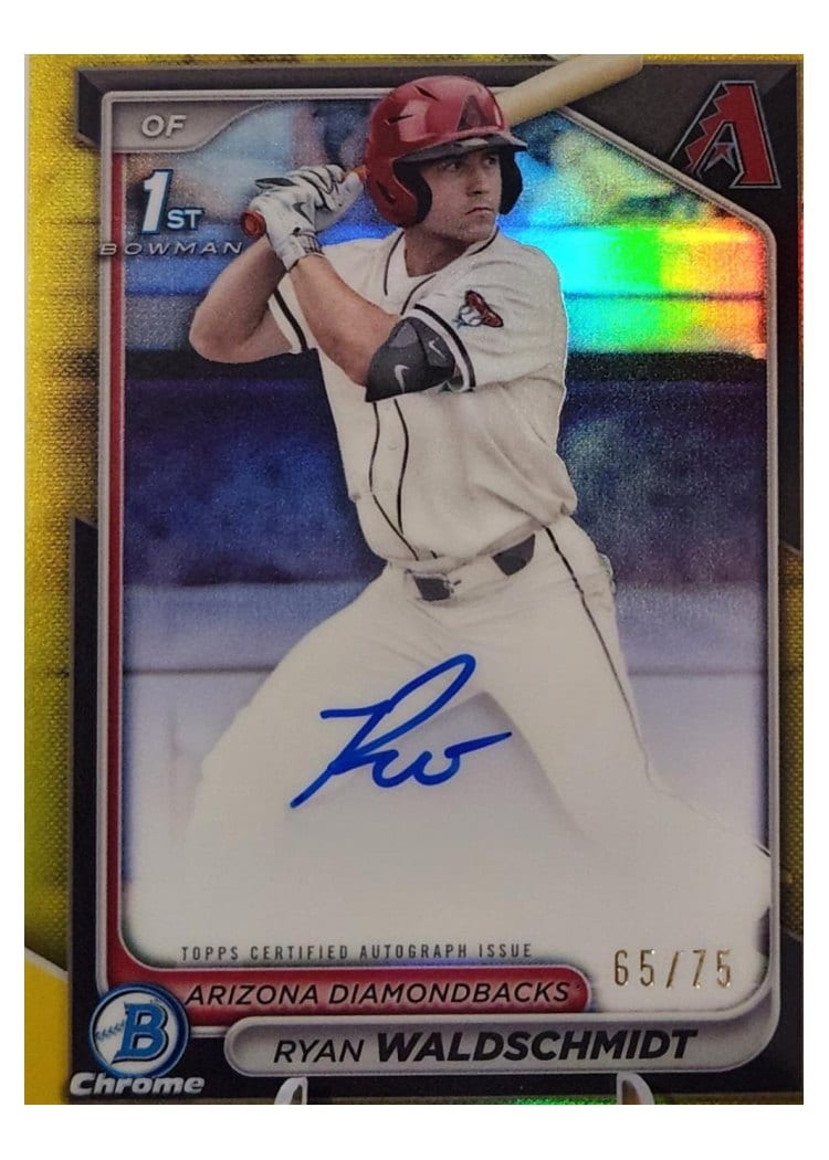 2024 Bowman Draft Chrome Prospect Autographs Ryan Waldschmidt #CPA-RW card