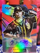 2021 Topps Fire Autographs Ryan Weathers #AV-RW card