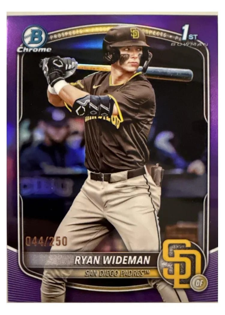 2025 Bowman Draft Chrome Ryan Wideman #BDC-190 card