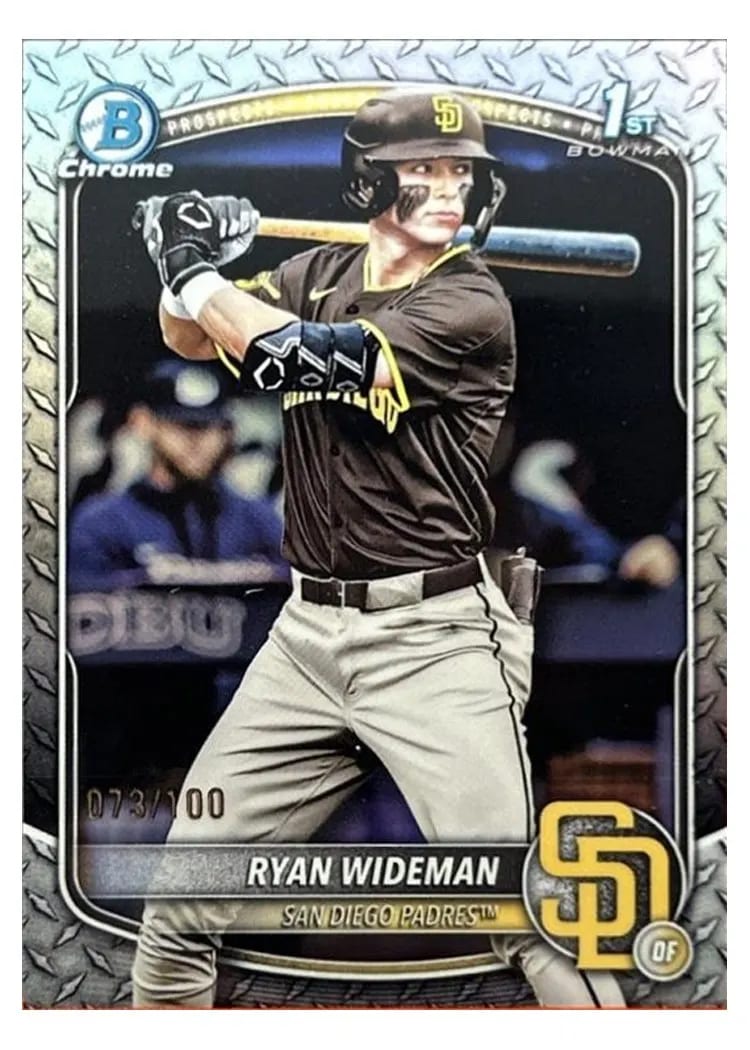 2025 Bowman Draft Chrome Ryan Wideman #BDC-190 card