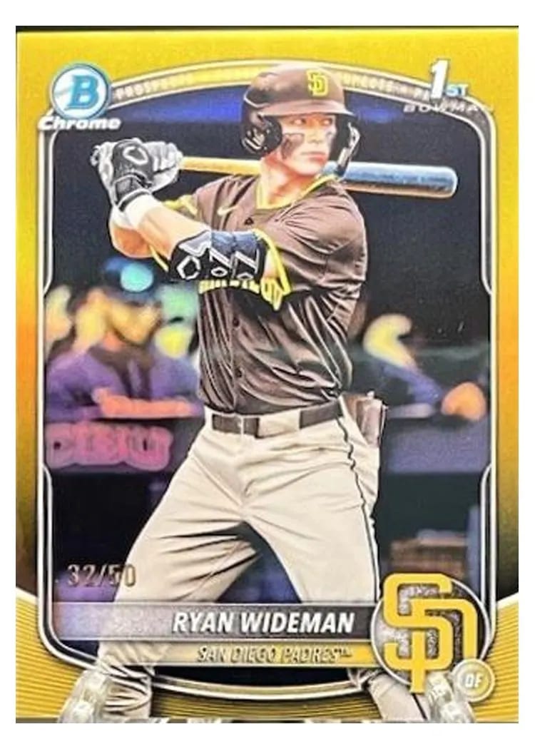2025 Bowman Draft Chrome Ryan Wideman #BDC-190 card